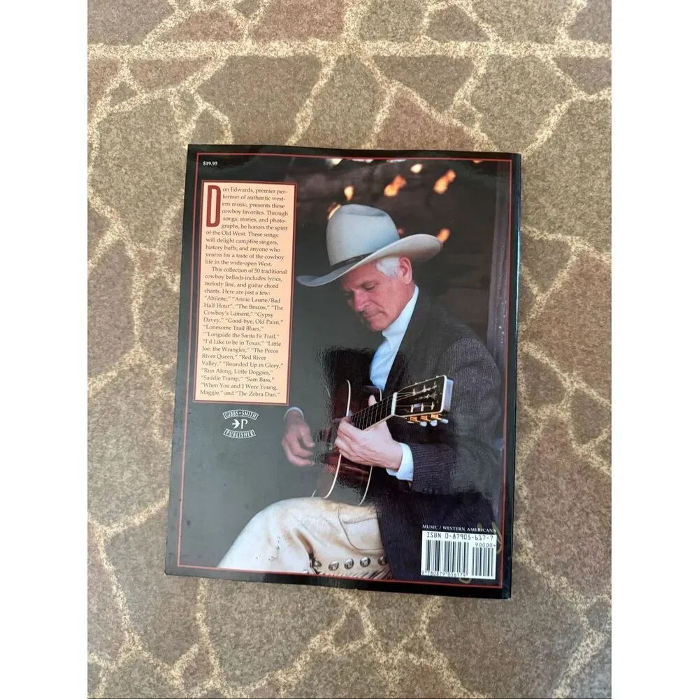 Vintage 1994 Classic Cowboy Songs Softcover Book from the Minstrel of the Range